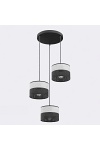 Lampa wisząca KARBON 3 BL GRAY PREM - Emibig