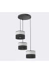 Lampa wisząca KARBON 3 BL GRAY PREM - Emibig