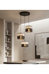 Lampa wisząca KARBON 3 BL GRAY PREM - Emibig