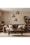 Lampa wisząca KARBON 3 BL GRAY PREM - Emibig