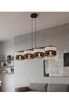 Lampa wisząca KARBON 4 BL GRAY - Emibig