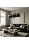 Lampa wisząca KARBON 3 BL BROWN - Emibig