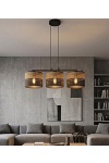Lampa wisząca KARBON 3 BL BROWN - Emibig