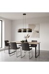 Lampa wisząca KARBON 3 BL BROWN - Emibig