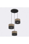 Lampa wisząca KARBON 3 BL BROWN PREM - Emibig