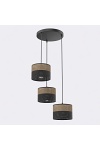 Lampa wisząca KARBON 3 BL BROWN PREM - Emibig
