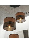 Lampa wisząca KARBON 3 BL BROWN PREM - Emibig