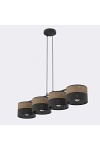 Lampa wisząca KARBON 4 BL BROWN - Emibig