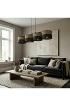Lampa wisząca KARBON 4 BL BROWN - Emibig