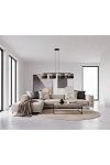 Lampa wisząca KARBON 4 BL BROWN - Emibig