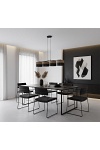 Lampa wisząca KARBON 4 BL BROWN - Emibig