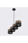 Lampa wisząca KARBON 4 BL BROWN - Emibig
