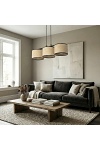 Lampa wisząca ECO 3 BL RATTAN - Emibig