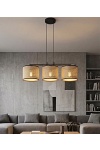 Lampa wisząca ECO 3 BL RATTAN - Emibig