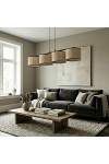 Lampa wisząca ECO 4 BL RATTAN - Emibig
