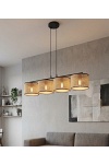 Lampa wisząca ECO 4 BL RATTAN - Emibig