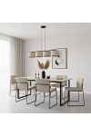 Lampa wisząca ECO 4 BL RATTAN - Emibig
