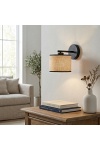 Kinkiet ECO K1 BL RATTAN - Emibig