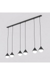 Lampa wisząca GIRO 6 PREM BLACK - Emibig