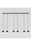 Lampa wisząca GIRO 6 PREM BLACK - Emibig