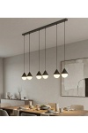 Lampa wisząca GIRO 6 PREM BLACK - Emibig