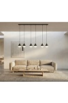 Lampa wisząca GIRO 6 PREM BLACK - Emibig
