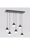 Lampa wisząca GIRO 6 BLACK - Emibig