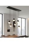 Lampa wisząca GIRO 6 BLACK - Emibig