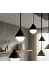 Lampa wisząca GIRO 6 BLACK - Emibig