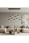 Lampa wisząca GIRO 9 BLACK - Emibig