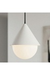 Lampa wisząca GIRO 1 BLACK WHITE - Emibig