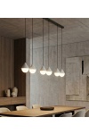 Lampa wisząca GIRO 6 PREM BLACK WHITE - Emibig