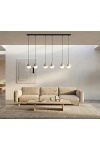 Lampa wisząca GIRO 6 PREM BLACK WHITE - Emibig