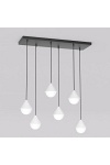 Lampa wisząca GIRO 6 BLACK WHITE - Emibig