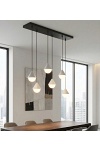 Lampa wisząca GIRO 6 BLACK WHITE - Emibig