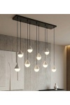 Lampa wisząca GIRO 9 BLACK WHITE - Emibig