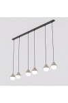 Lampa wisząca GIRO 6 PREM BLACK MOKKA - Emibig