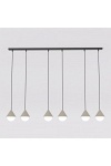 Lampa wisząca GIRO 6 PREM BLACK MOKKA - Emibig