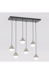 Lampa wisząca GIRO 6 BLACK MOKKA - Emibig