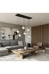 Lampa wisząca GIRO 6 BLACK MOKKA - Emibig