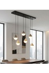 Lampa wisząca GIRO 6 BLACK MOKKA - Emibig