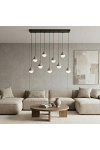 Lampa wisząca GIRO 9 BLACK MOKKA - Emibig