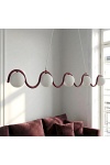 Lampa wisząca SINUS 5 BURGUNDY - Emibig