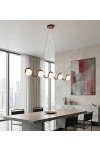 Lampa wisząca SINUS 5 BURGUNDY - Emibig