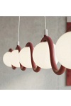Lampa wisząca SINUS 5 BURGUNDY - Emibig