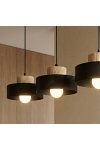Lampa wisząca KIVI 3 BLACK - Emibig
