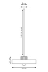Lampa wisząca KIVI 1L WHITE - Emibig
