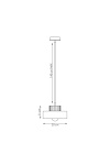 Lampa wisząca KIVI 1S WHITE - Emibig