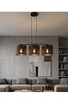 Lampa wisząca LUX 3 BLACK - Emibig