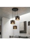 Lampa wisząca LUX 3 BLACK PREM - Emibig